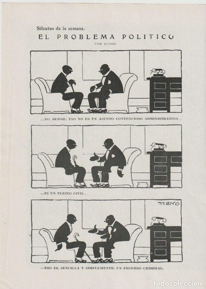 Collezionismo di Riviste e Giornali: El problema pol&iacute;tico / humor de Sileno -1934