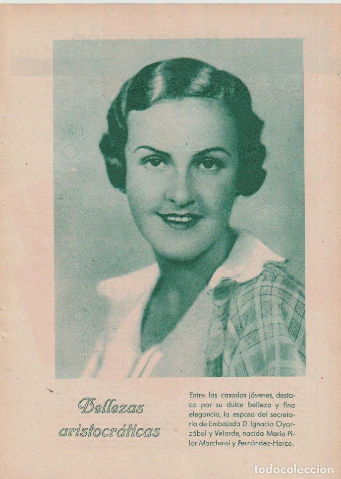 Collezionismo di Riviste e Giornali: Mar&iacute;a Pilar Marchesi y Fern&aacute;ndez-Herce, esposa de D. Ignacio Oyarz&aacute;bal y Velarde - 1934