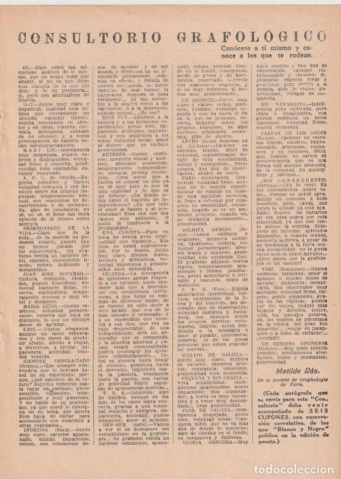 Collezionismo di Riviste e Giornali: Consultorio grafol&oacute;gico de Matilde Ras - 1934