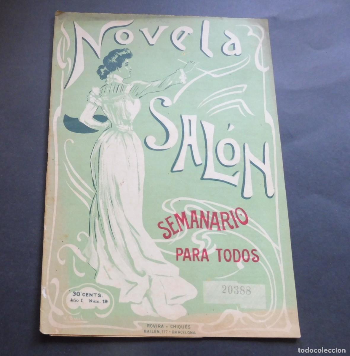 Coleccionismo de Revistas y Peri&oacute;dicos: REVISTA - NOVELA DE SAL&Oacute;N - N&Uacute;M 18 - 29 de Julio de 1906 - SEMANARIO ILUSTRADO - N&Uacute;M EJEMPLAR 10404