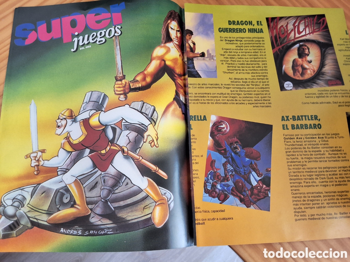 Coleccionismo de Revistas y Peri&oacute;dicos: Poster revista consolas super juegos guerreros que han hecho historia
