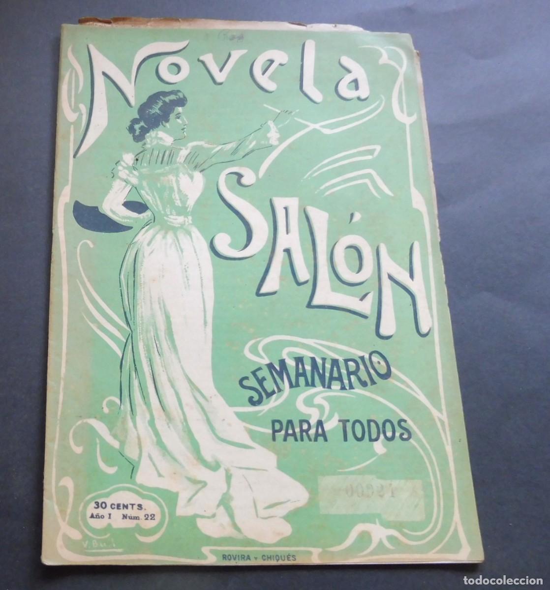 Collezionismo di Riviste e Giornali: REVISTA - NOVELA DE SAL&Oacute;N - N&Uacute;M 22 - 26 de Agosto de 1906 - SEMANARIO ILUSTRADO - N&Uacute;M EJEMPLAR 00921