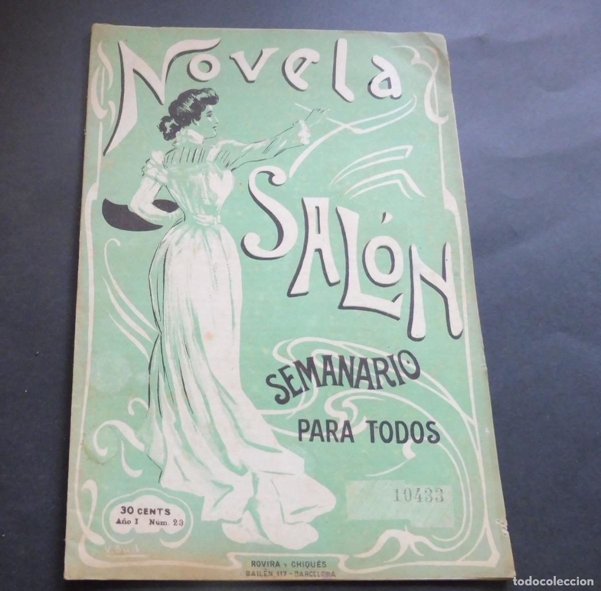 Collectionnisme de Revues et Journaux: REVISTA - NOVELA DE SAL&Oacute;N - N&Uacute;M 23 - 2 de Septie de 1906 - SEMANARIO ILUSTRADO - N&Uacute;M EJEMPLAR 10433