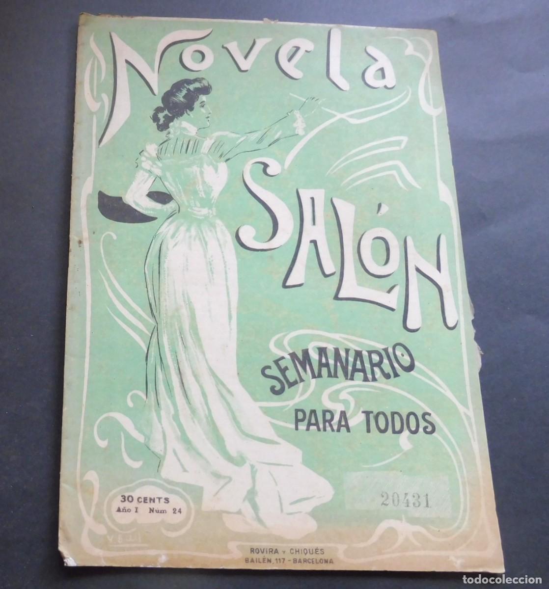 Collectionnisme de Revues et Journaux: REVISTA - NOVELA DE SAL&Oacute;N - N&Uacute;M 24 - 9 de Septie de 1906 - SEMANARIO ILUSTRADO - N&Uacute;M EJEMPLAR 20431