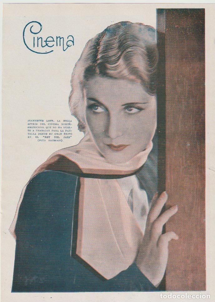 Collectionnisme de Revues et Journaux: * CINE * Jeannette Loff, Gloria Swanson, Thomas Meighan, Lew Cody, Gertrude Olmstead - 1934