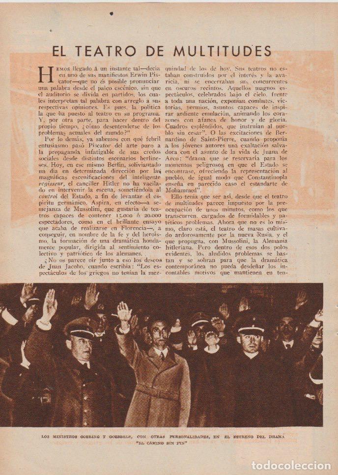 Collezionismo di Riviste e Giornali: * NAZISMO * El teatro de multitudes / Jos&eacute; Alsina 1934