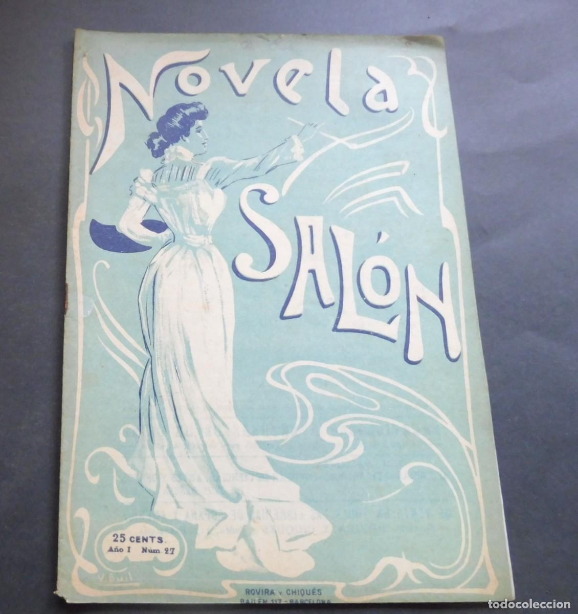Collezionismo di Riviste e Giornali: REVISTA - NOVELA DE SAL&Oacute;N - N&Uacute;M 27 - A&Ntilde;O 1906 - SEMANARIO ILUSTRADO -