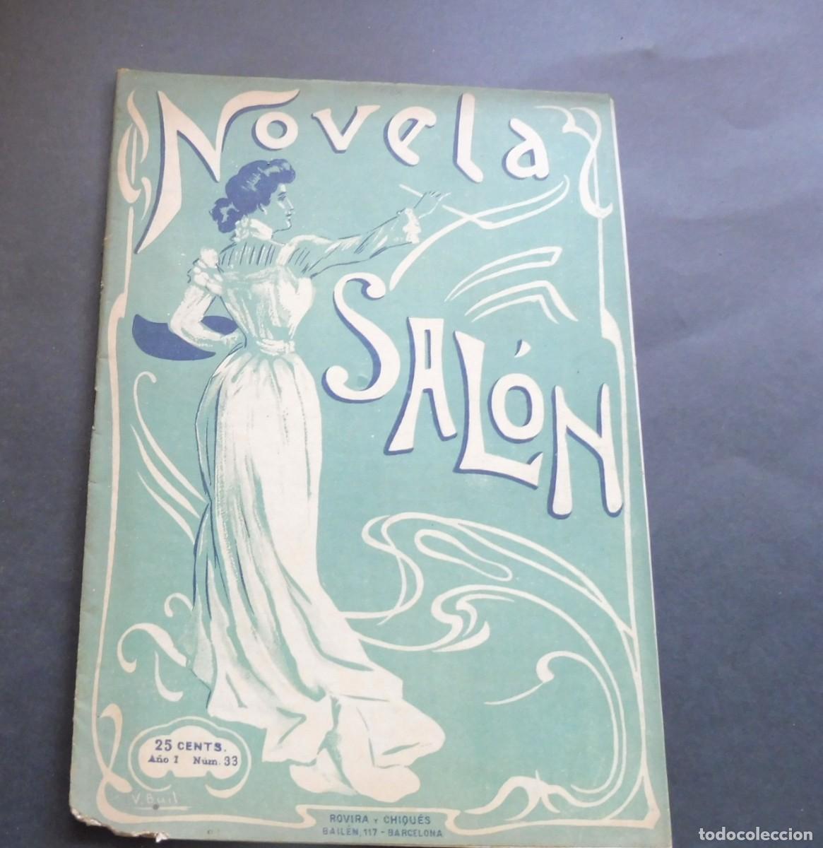 Collezionismo di Riviste e Giornali: REVISTA - NOVELA DE SAL&Oacute;N - N&Uacute;M 33 - A&Ntilde;O 1906 - SEMANARIO ILUSTRADO -