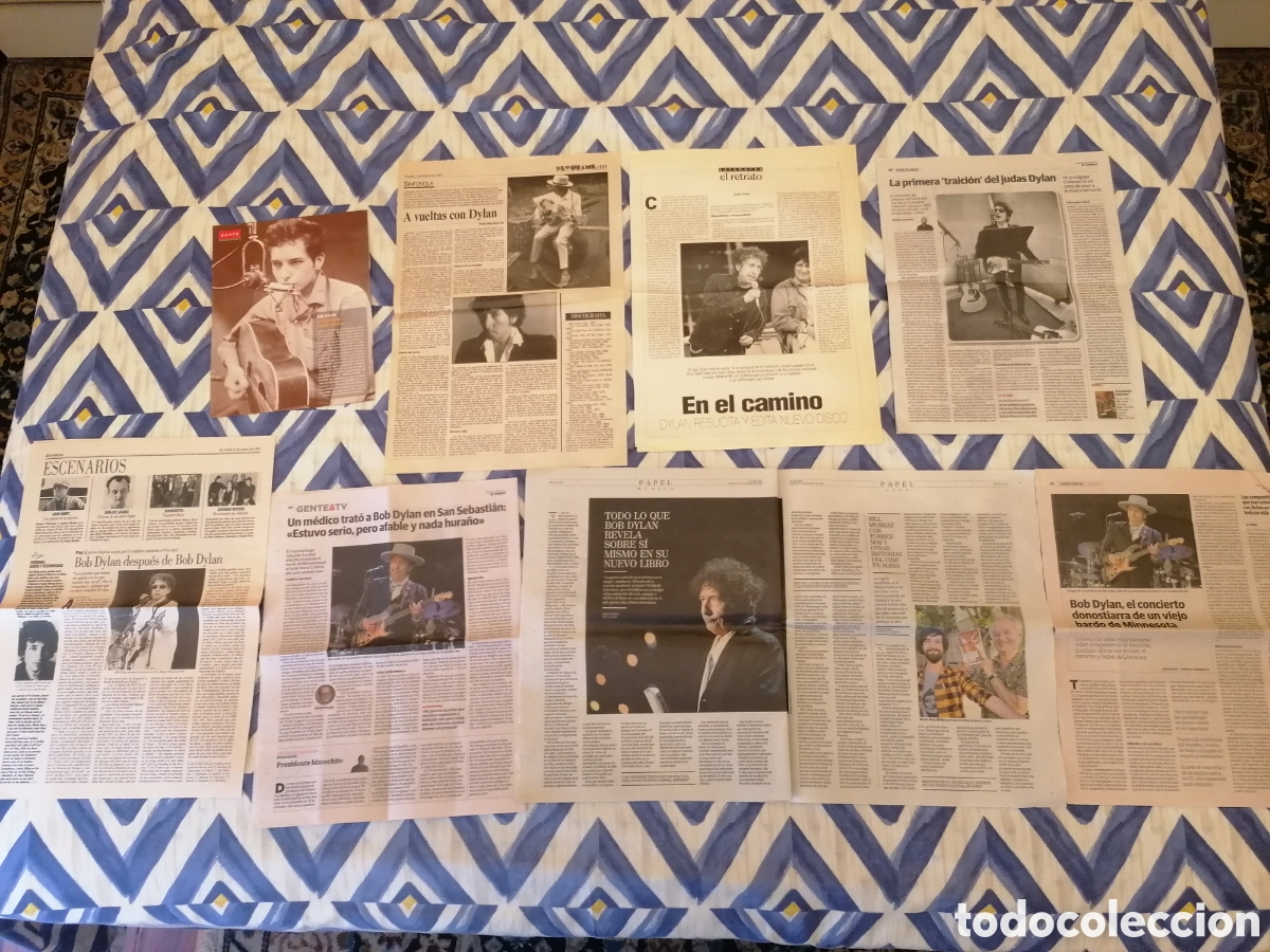 Sammeln von Zeitschriften und Zeitungen: P&aacute;ginas Prensa Espa&ntilde;ola Sobre Bob Dylan. Temas Variados. Leer.