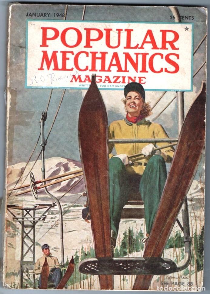 Coleccionismo de Revistas y Peri&oacute;dicos: 1948 ENERO COLORADO SKIERS AWAKEN BONANZA TOWN THE COAXIAL CABLE POPULAR MECHANICS 312 PAG INGLES