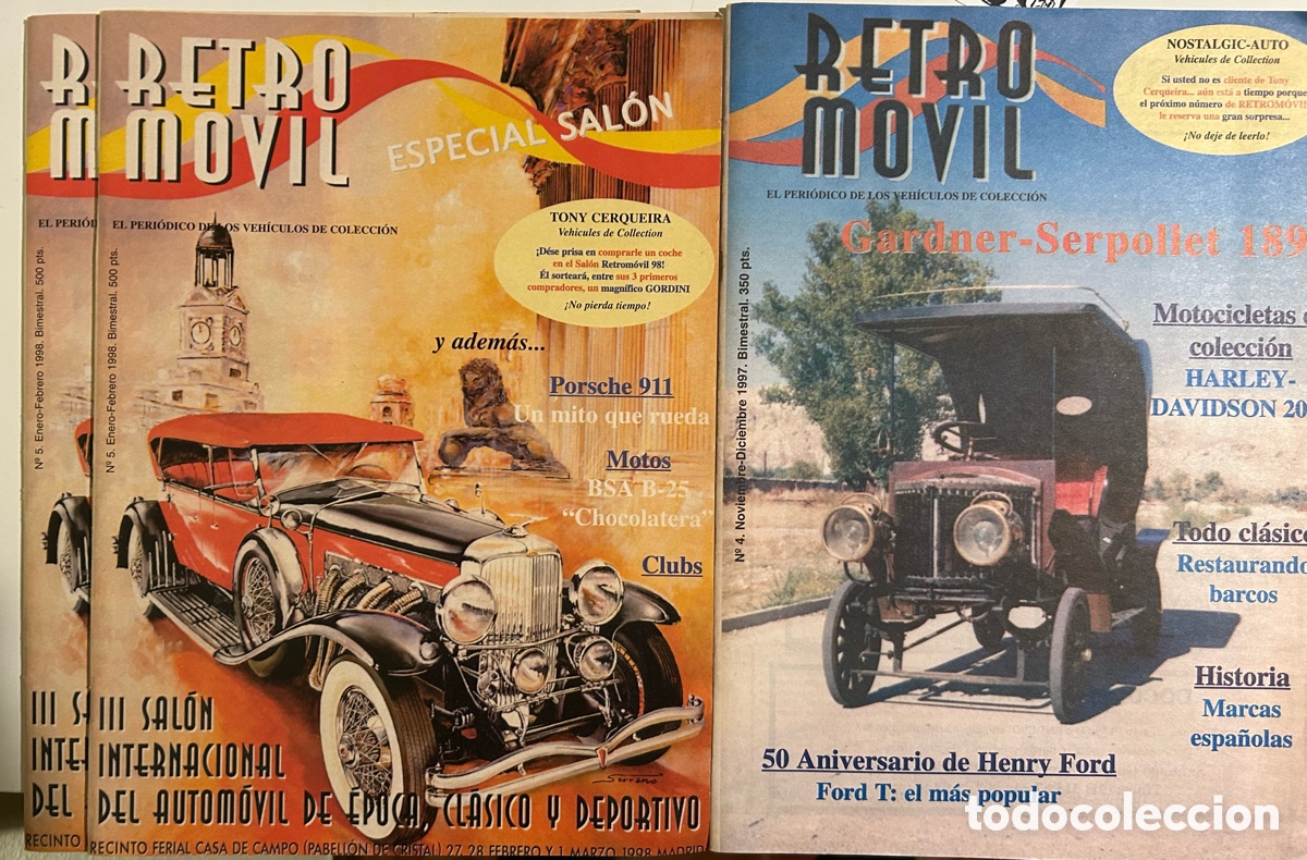 Coleccionismo de Revistas y Peri&oacute;dicos: Lote RETROMOVIL 4 y 5