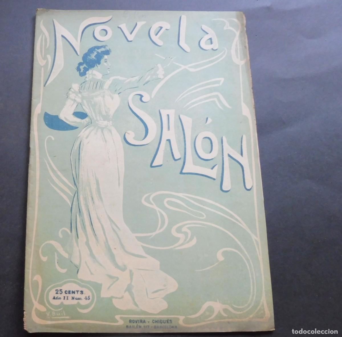 Coleccionismo de Revistas y Peri&oacute;dicos: REVISTA - NOVELA DE SAL&Oacute;N - N&Uacute;M 45 - A&Ntilde;O 1906 - SEMANARIO ILUSTRADO -