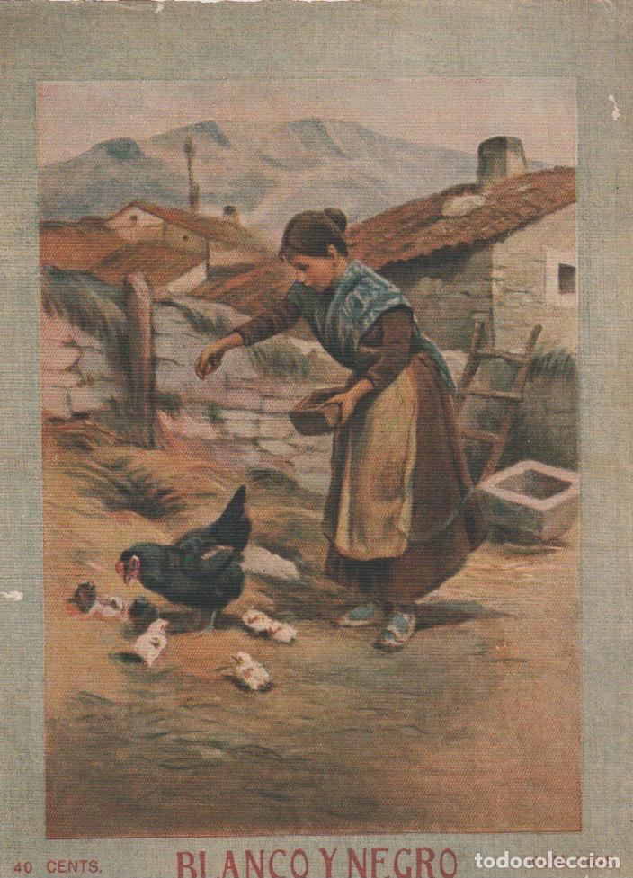 Collection Magazines and Newspapers: Ilustracion de cubierta: campesina y gallinas -1920
