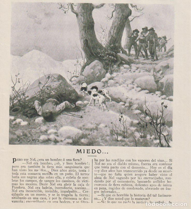 Collection Magazines and Newspapers: Miedo / Vicente D&iacute;ez de Tejada; dibujos de M&eacute;ndez Bringa - 1912
