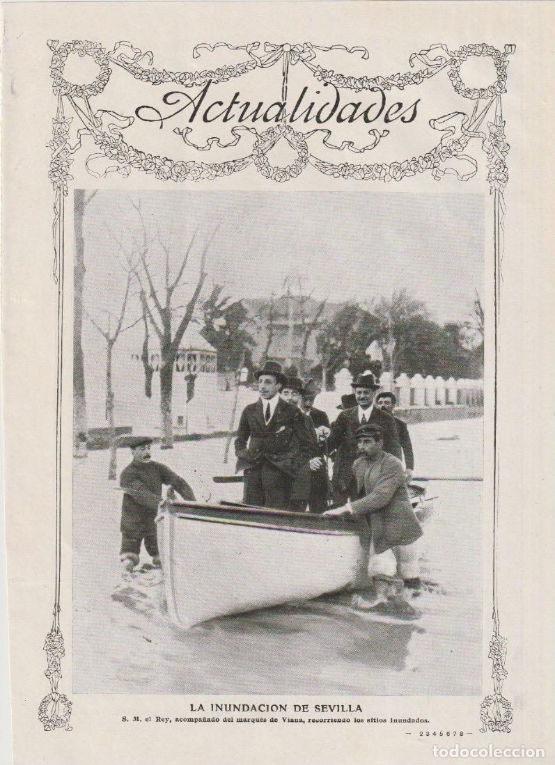 Collection Magazines and Newspapers: Inundaciones en Sevilla, visita del rey Alfonso XIII - 1912