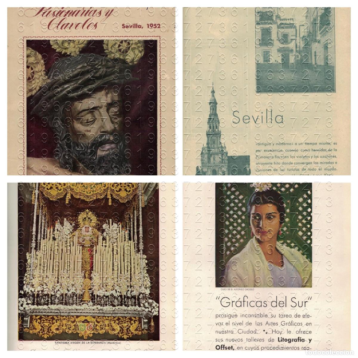 Coleccionismo de Revistas y Peri&oacute;dicos: 1952 PASIONARIAS Y CLAVELES SEMANA SANTA SEVILLA FERIA DE ABRIL MUY REVISTA ILUSTRADA U78