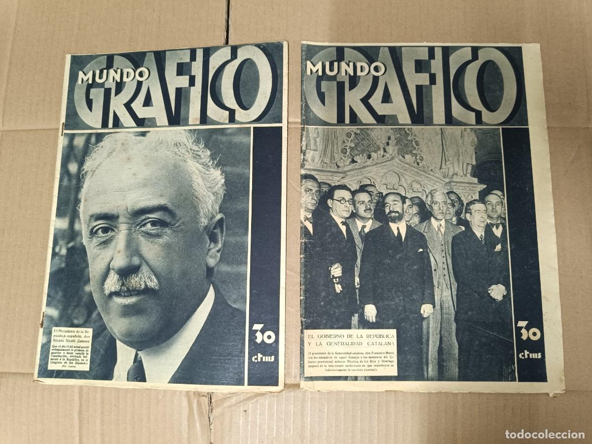 Coleccionismo de Revistas y Peri&oacute;dicos: LOTE 2 ANTIGUAS REVISTAS MUNDO GRAFICO, ABRIL Y DICIEMBRE 1931, PROCLAMACION REPUBLICA ESPA&Ntilde;OLA -P19