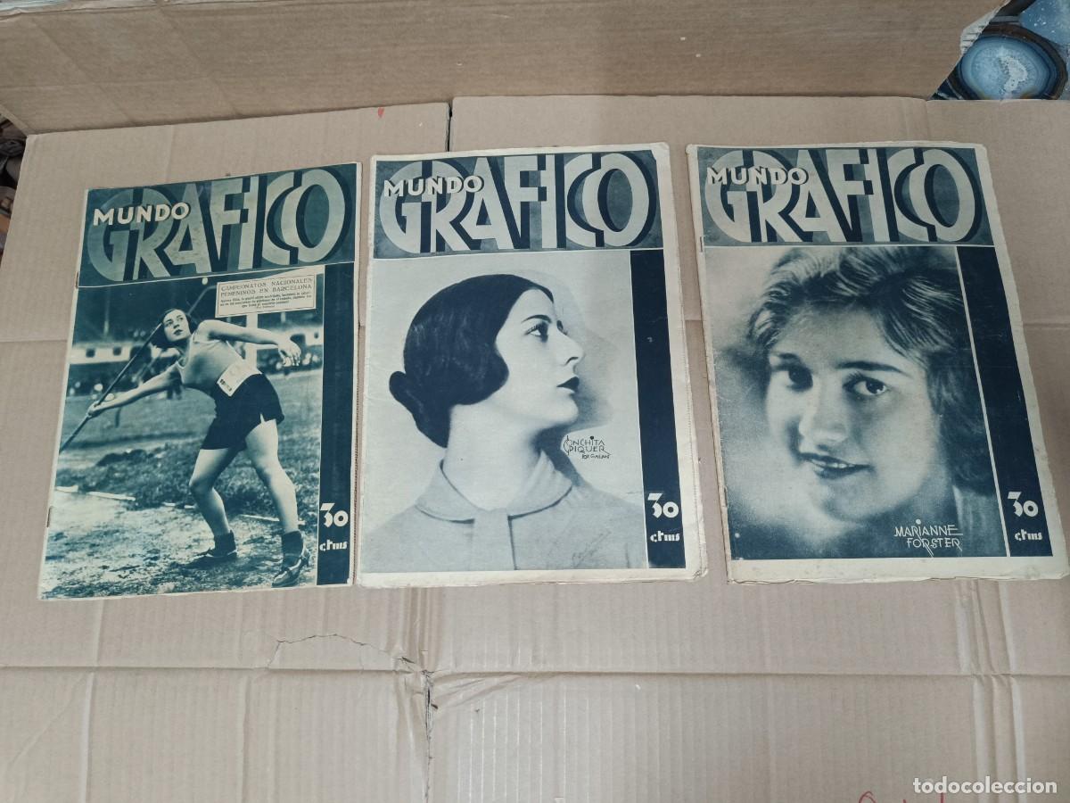 Coleccionismo de Revistas y Peri&oacute;dicos: LOTE 3 ANTIGUAS REVISTAS MUNDO GRAFICO, 1931 - 1932, REPUBLICA ESPA&Ntilde;OLA -P19