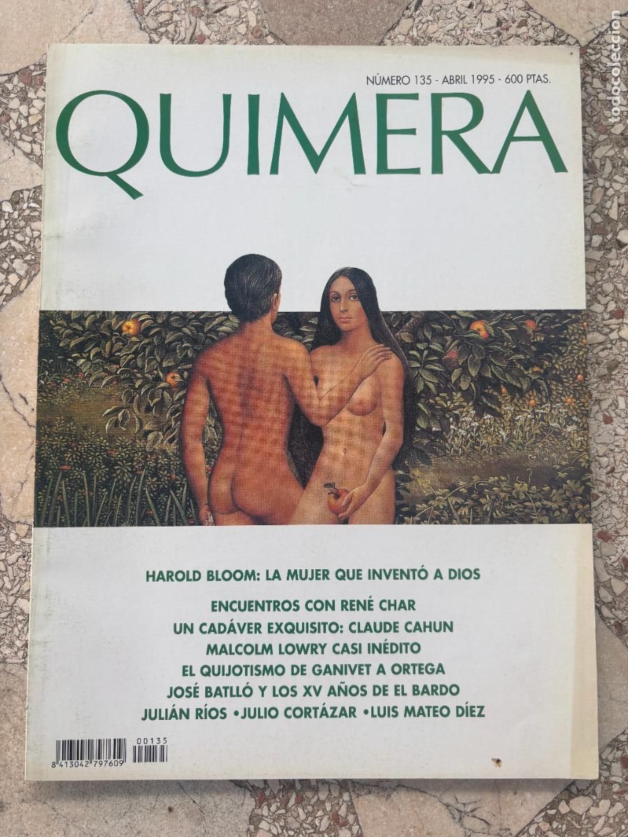 Collezionismo di Riviste e Giornali: QUIMERA N&ordm; 135 A&Ntilde;O 1995. HAROLD BLOOM. RENE CHAR. CLAUDE CAHUN. JOS&Eacute; BATLL&Oacute;. JULIO CORT&Aacute;ZAR.