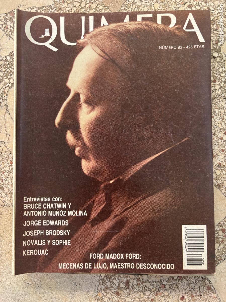Coleccionismo de Revistas y Peri&oacute;dicos: QUIMERA N&ordm; 83. BRUCE CHATWIN. FORD MADOX. JORGE EDWARDS. JOSEPH BRODSKY. KEROUAC.