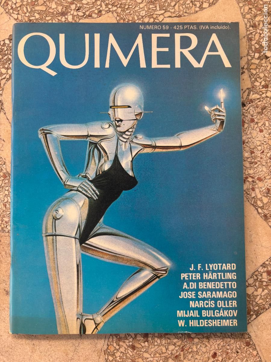 Collezionismo di Riviste e Giornali: QUIMERA N&ordm; 59. PETER H&Auml;RTLING. JOS&Eacute; SARAMAGO. NARC&Iacute;S OLLER. MIJAIL BULG&Aacute;KNOV. HILDESHEIMER.