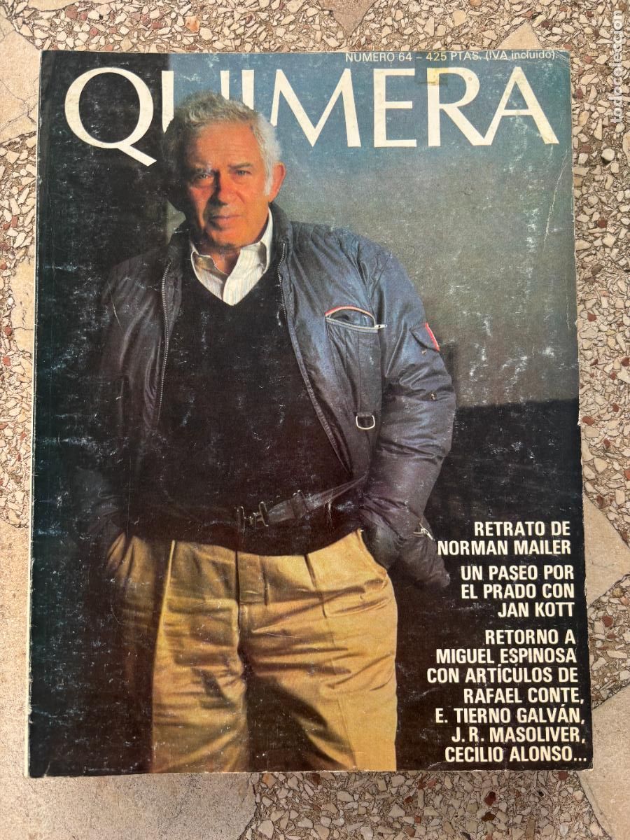 Coleccionismo de Revistas y Peri&oacute;dicos: QUIMERA N&ordm; 64. RETRATO DE NORMAN MAILER. JAN KOTT. MIGUEL ESPINOSA. RAFAEL CONTE. CECILIO ALONSO.