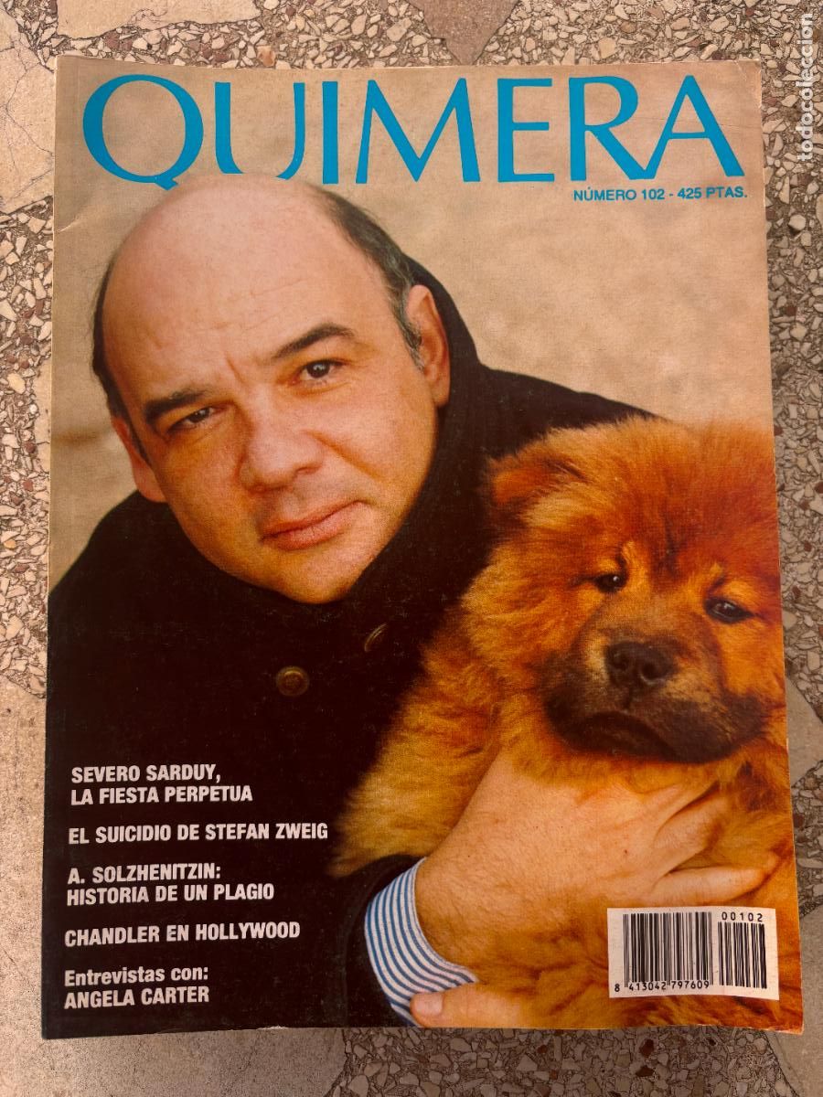 Coleccionismo de Revistas y Peri&oacute;dicos: QUIMERA N&ordm; 102. SEVERO SARDUY. STEFAN ZWEIG. ENTREVISTA ANGELA CARTER. &Aacute;LVARO AB&Oacute;S.