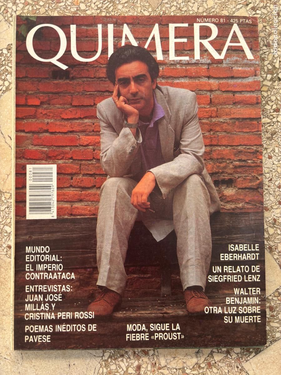 Collezionismo di Riviste e Giornali: QUIMERA N&ordm; 81. ISABELLE EBERHARDT. SIEGFRIED LENZ. WALTER BENJAMIN. CRISTINA PERI ROSSI.