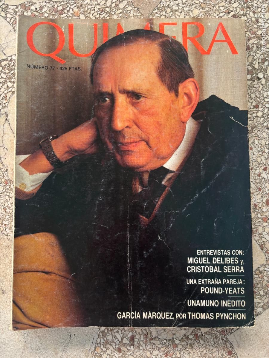 Collezionismo di Riviste e Giornali: QUIMERA N&ordm; 77. ENTREVISTA MIGUEL DELIBES. CRISTOBAL SERRA. UNAMUNO IN&Eacute;DITO. THOMAS PYNCHON.