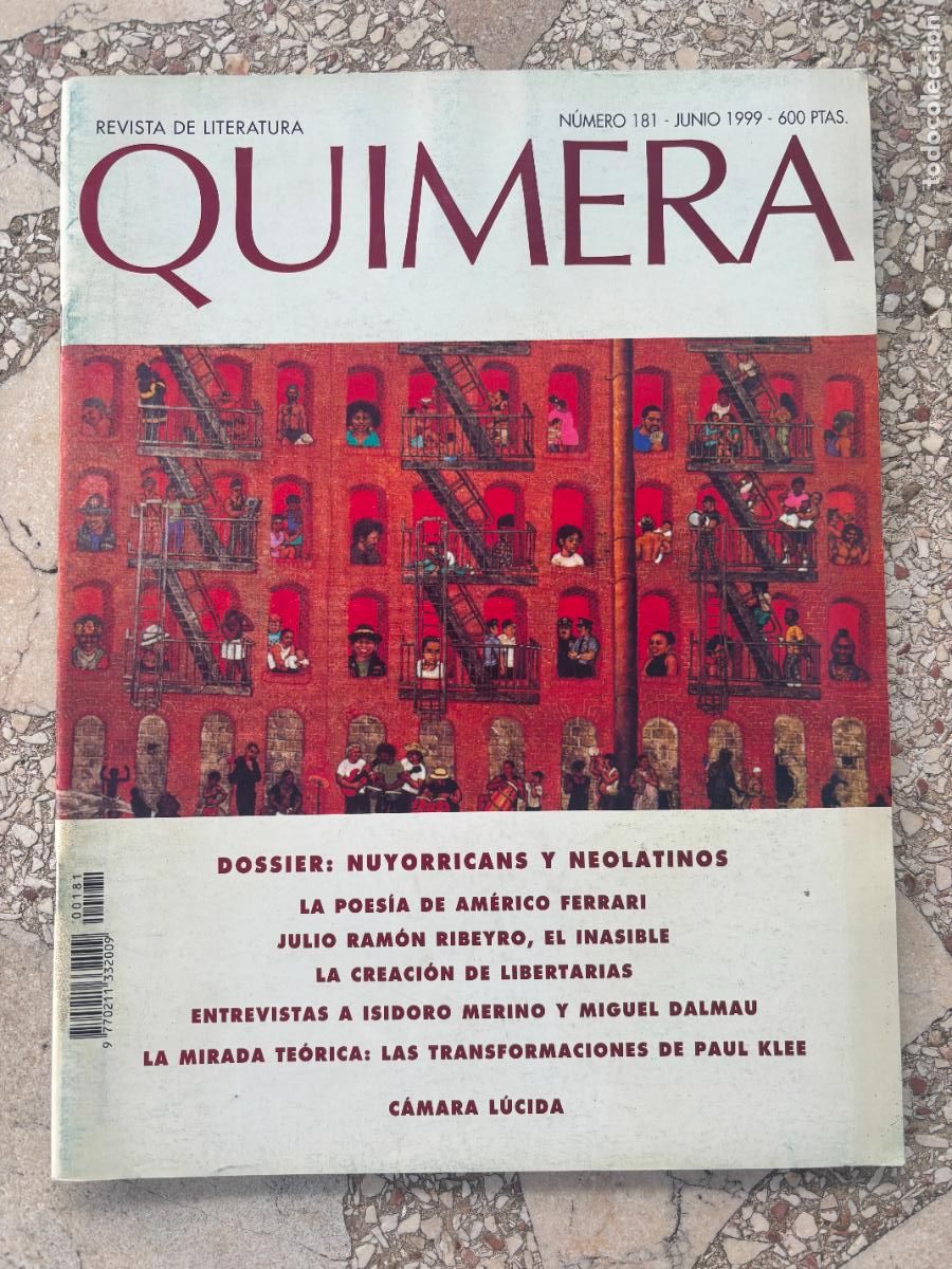 Collezionismo di Riviste e Giornali: QUIMERA N&ordm; 181 A&Ntilde;O 1999. NUYORRICANS. JULIO RAM&Oacute;N RIBEYRO. ISIDORO MERINO. MIGUEL DALMAU.