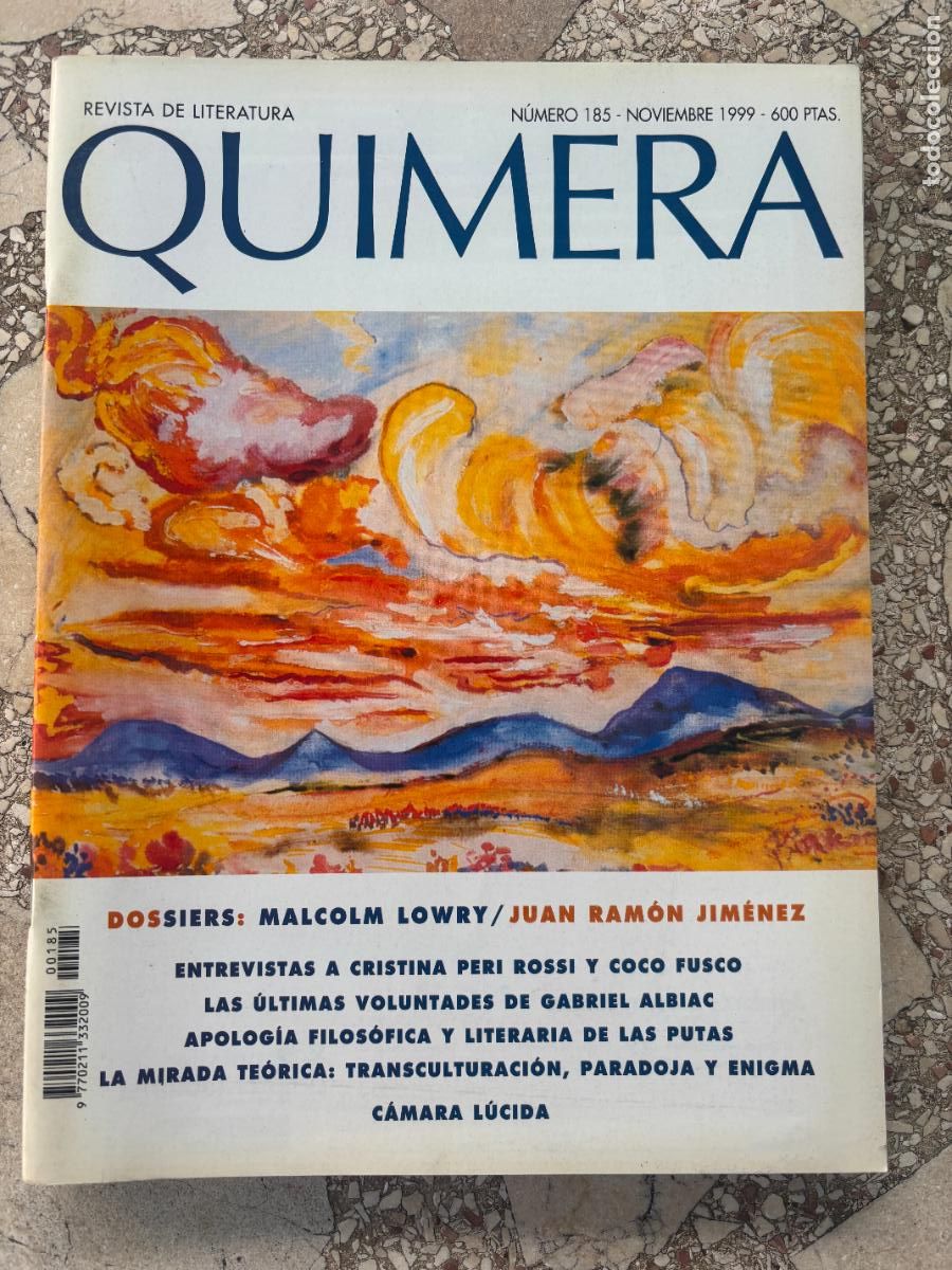 Collezionismo di Riviste e Giornali: QUIMERA N&ordm; 185 A&Ntilde;O 1999. MALCOLM LOWRY. ENTREVISTA CRISTINA PERI ROSSI Y COCO FUSCO.