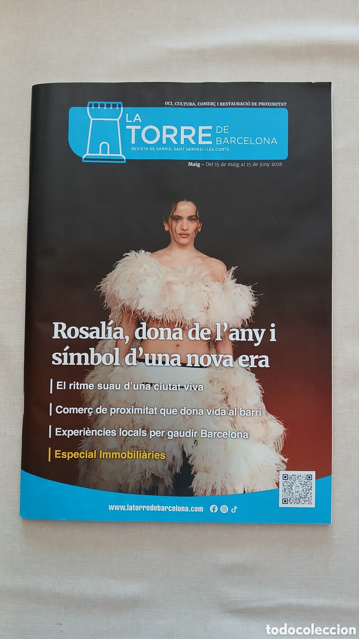 Coleccionismo de Revistas y Peri&oacute;dicos: REVISTA LA TORRE DE BARCELONA SARRI&Agrave; SANT GERVASI MAIG 2026 ROSALIA PORTADA