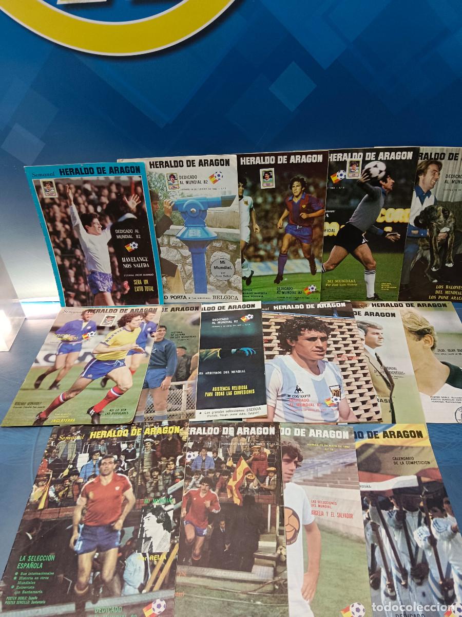 Coleccionismo de Revistas y Peri&oacute;dicos: LOTE, SEMANAL, HERALDO DE ARAG&Oacute;N, DEDICADOS AL MUNDIAL 82 , 15 revistas