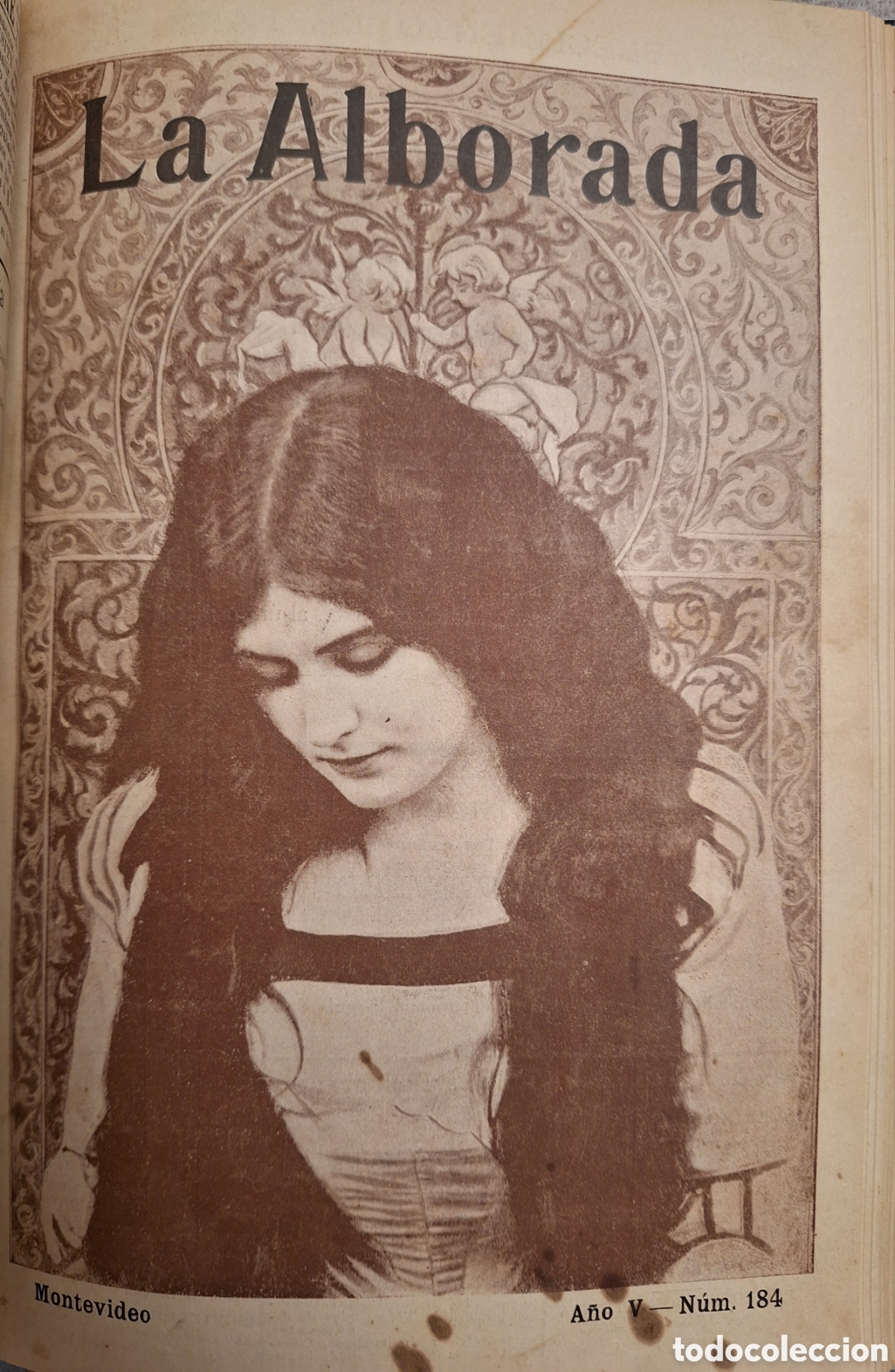 Coleccionismo de Revistas y Peri&oacute;dicos: REVISTA LA ALBORADA 1901 NOTA GRAFICA 23 ANIVERSARIO DE LA PARVA DOMUS MONTEVIDEO