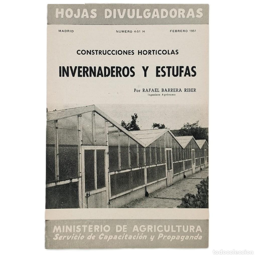 Collection Magazines and Newspapers: CONSTRUCCIONES HORT&Iacute;COLAS. INVERNADEROS Y ESTUFAS. Barrera Riber, Rafael