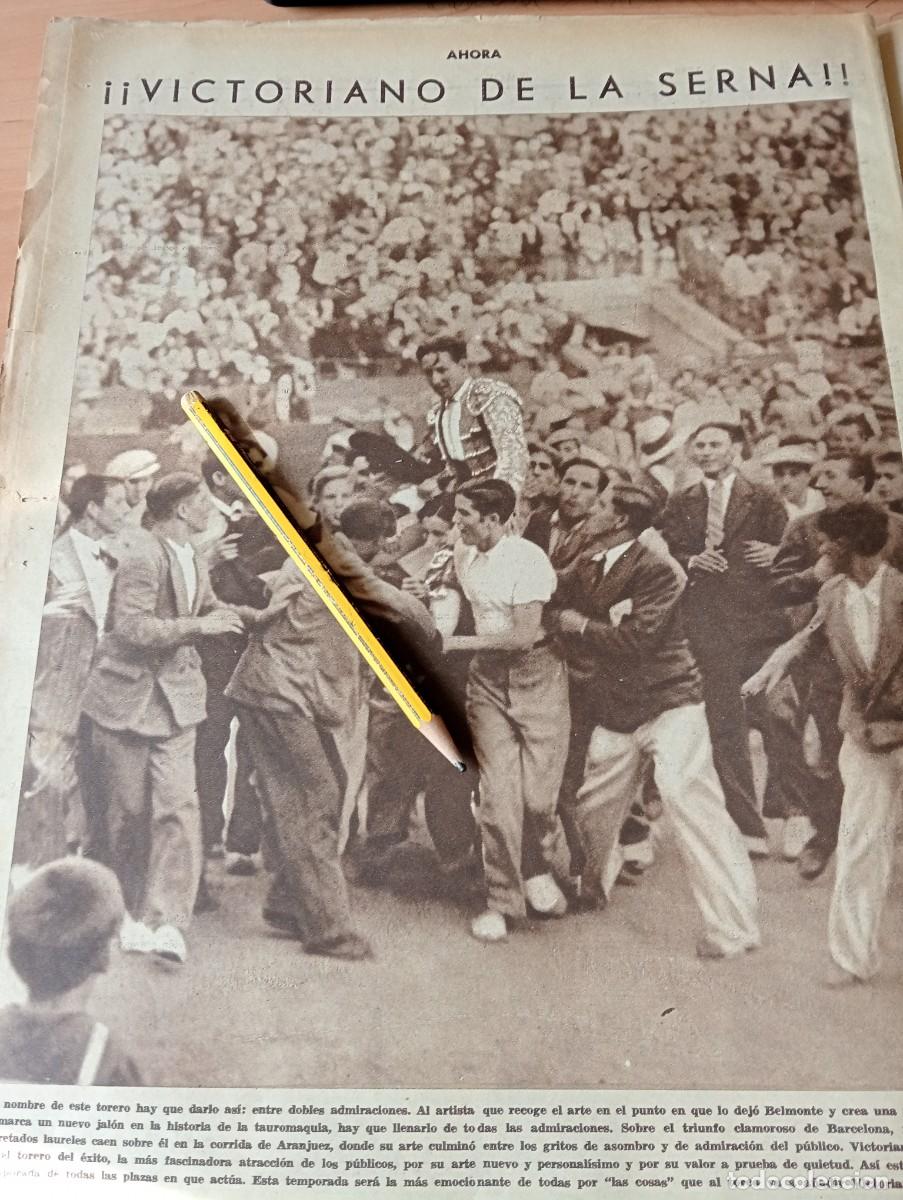 Coleccionismo de Revistas y Peri&oacute;dicos: PERIODICO A&Ntilde;O 1933 TORERO VICTORIANO DE LA SERNA NACIDO EN SEPULVEDA