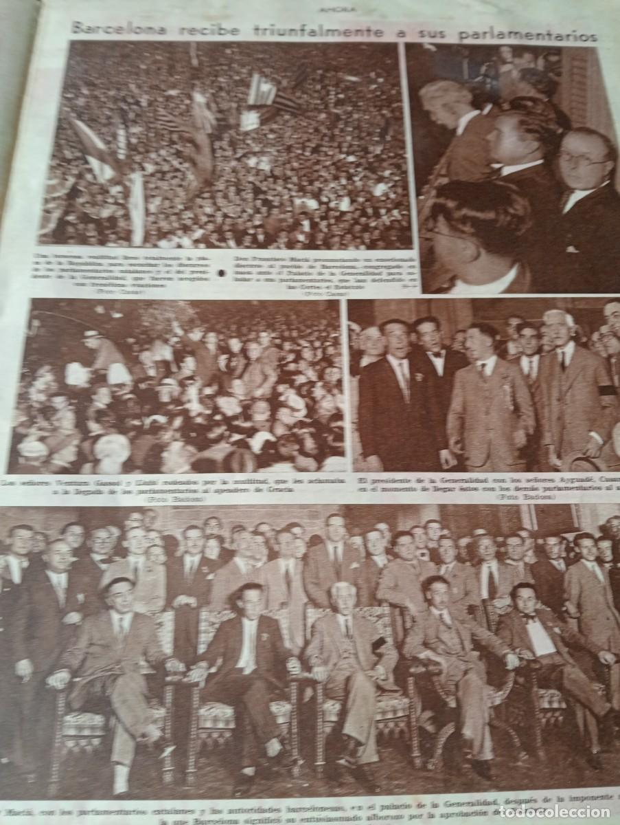 Coleccionismo de Revistas y Peri&oacute;dicos: PERIODICO A&Ntilde;O 1933 BESANGO ESTATUT DE CATALUNYA XIV VOLTA VUELTA CICLISTA A CATALU&Ntilde;A CARONA CA&Ntilde;ARDO