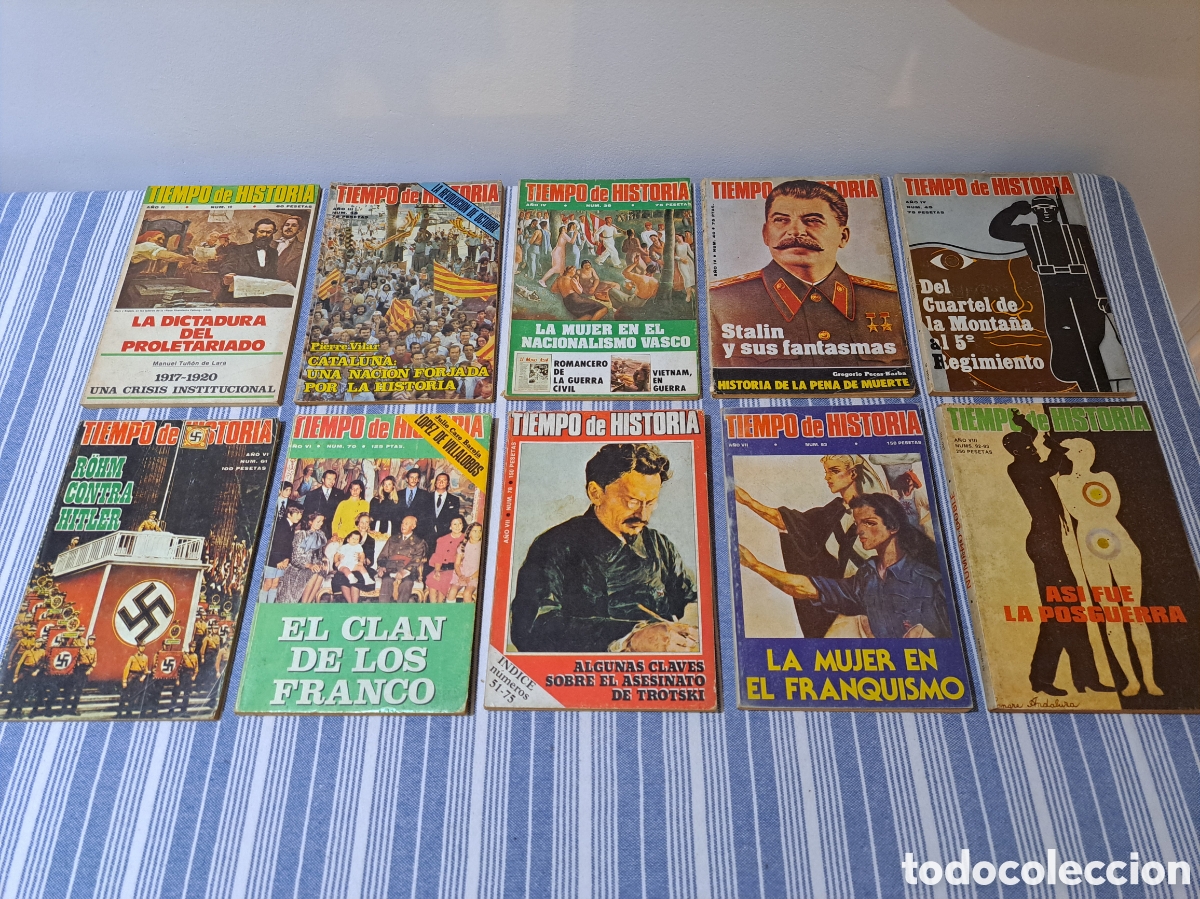 Sammeln von Zeitschriften und Zeitungen: LOTE 10 N&Uacute;MEROS 'TIEMPO DE HISTORIA'