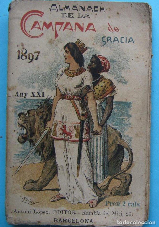 Collezionismo di Riviste e Giornali: ALMANACH DE LA CAMPANA DE GRACIA. 1893. IMPREMPTA LA CAMPANA I L'ESQUELLA. BARCELONA