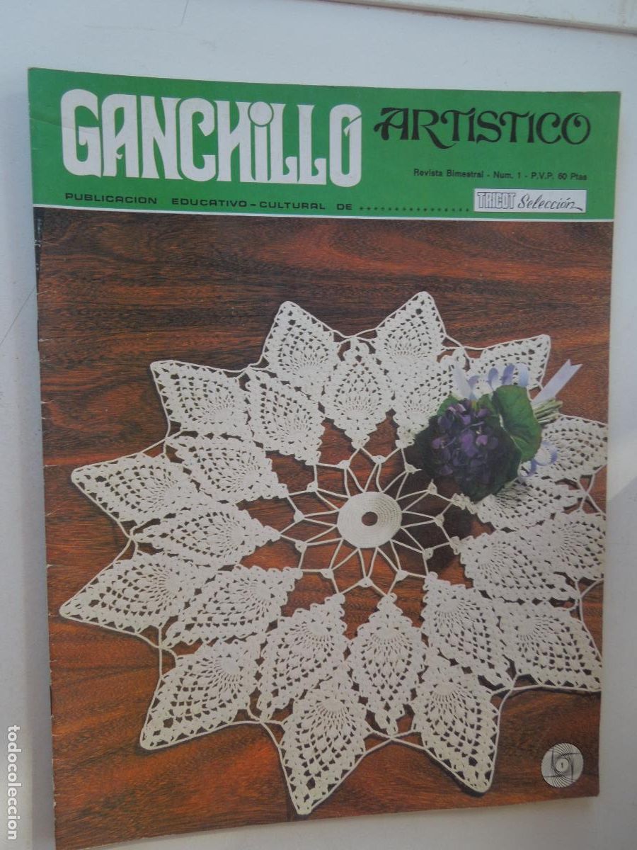 Collezionismo di Riviste e Giornali: GANCHILLO ARTISTICO REVISTA BIMESTRAL N&ordm; 1-1970 ?-LES EDITION DE SAXE
