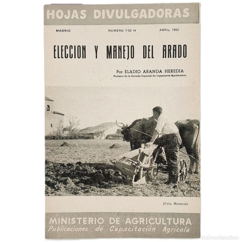 Sammeln von Zeitschriften und Zeitungen: ELECCI&Oacute;N Y MANEJO DEL ARADO. Aranda Heredia, Eladio