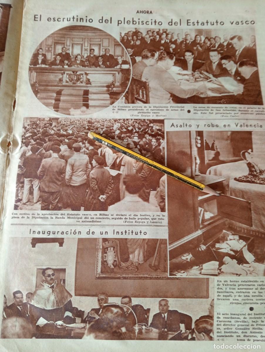 Sammeln von Zeitschriften und Zeitungen: PERIODICO A&Ntilde;O 1933 ESTATUTO VASCO INSTITUTO CARMONA JOSE FERRANDIZ TORRES OBSERVATORIO PICO MEDIODIA