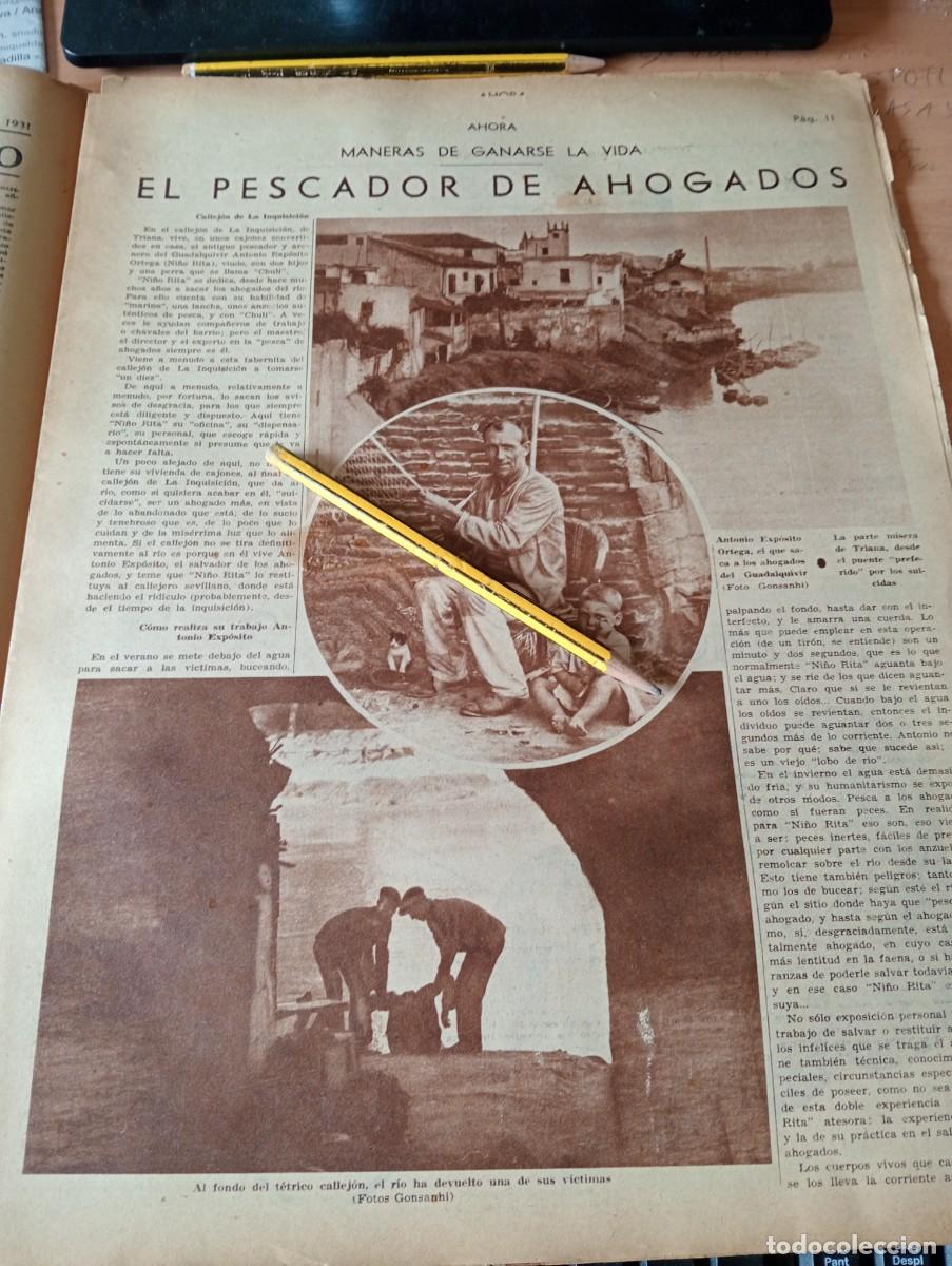 Collezionismo di Riviste e Giornali: PERIODICO A&Ntilde;O 1931 MADARIAGA PESCADOR DEL CALLEJON DE LA INQUISICION DE TRIANA VALVERDE DEL JUCAR