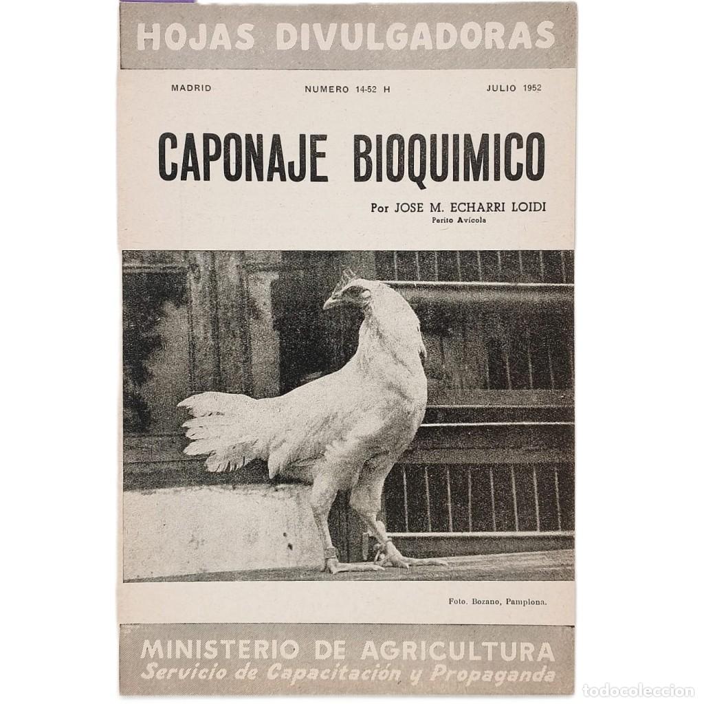 Collezionismo di Riviste e Giornali: CAPONAJE BIOQU&Iacute;MICO. Echarri Loidi, Jos&eacute; M.