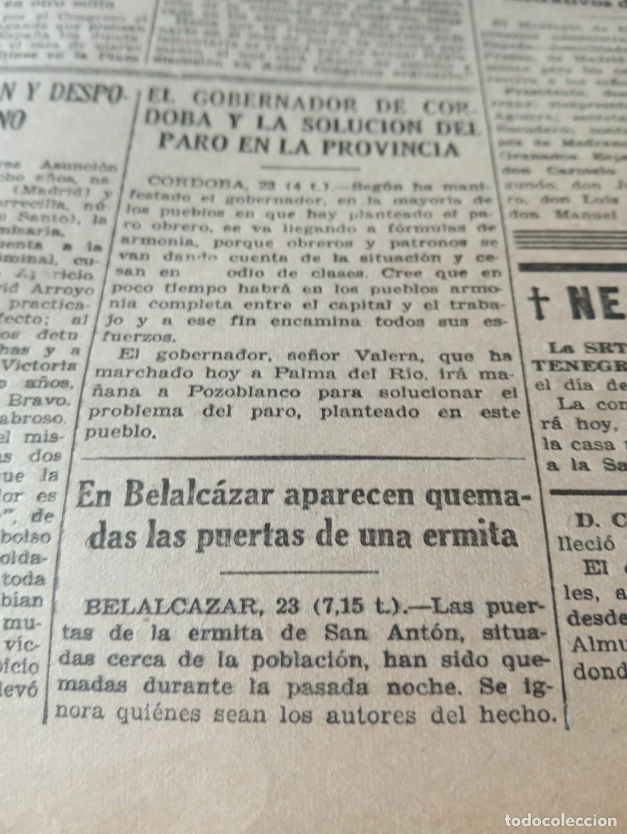 Collection Magazines and Newspapers: PERIODICO A&Ntilde;O 1932 SE PODRA CELEBRAR LA SEMANA SANTA EN SEVILLA BELALCAZAR RAMON MENENDEZ PIDAL