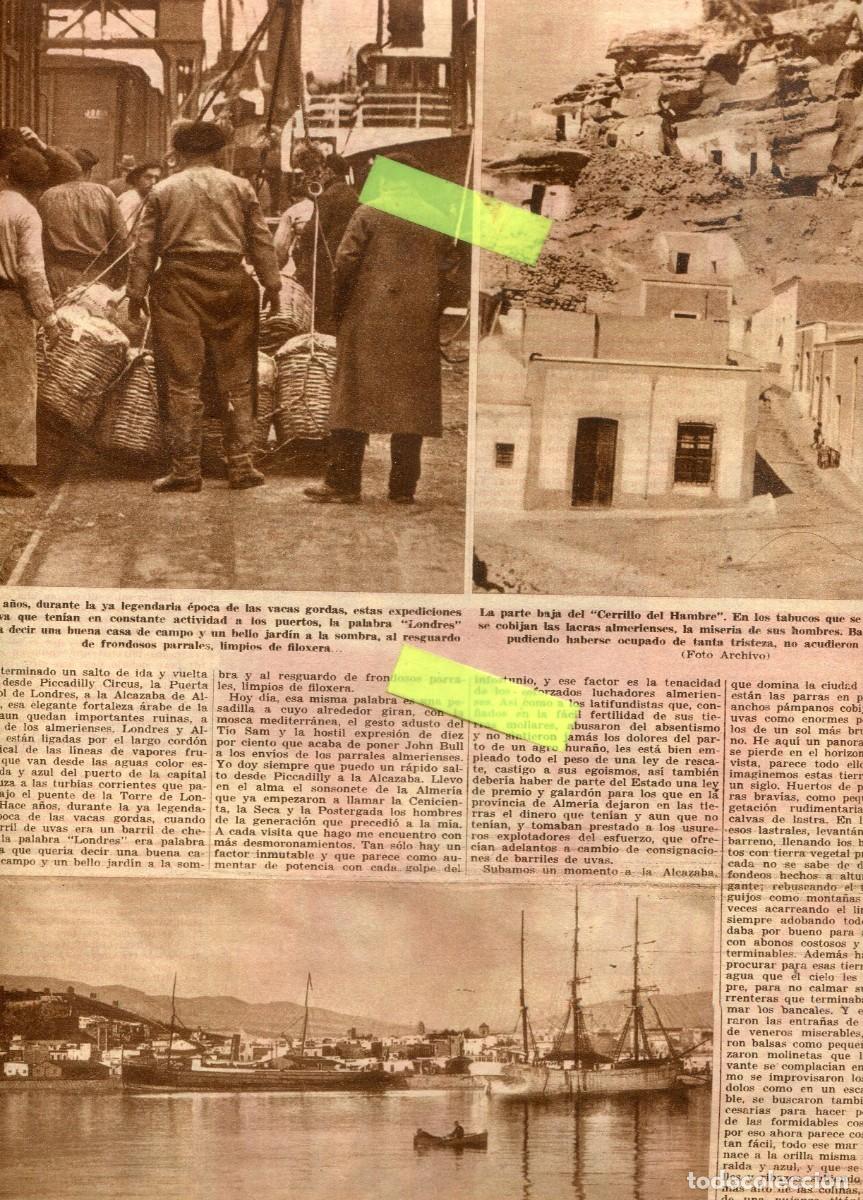 Coleccionismo de Revistas y Peri&oacute;dicos: PERIODICO A&Ntilde;O CERRILLO DEL HAMBRE EXPORTACION DE UVA DE ALMERIA PINTOR PEDRO CASAS ABARCA
