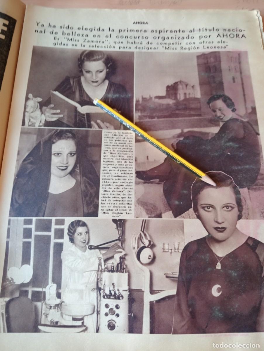 Coleccionismo de Revistas y Peri&oacute;dicos: PERIODICO A&Ntilde;O 1935 MARQUES DE VALDECILLA SANTANDER MANON SUCESOS DE SOTO DEL BARCO MISS ZAMORA