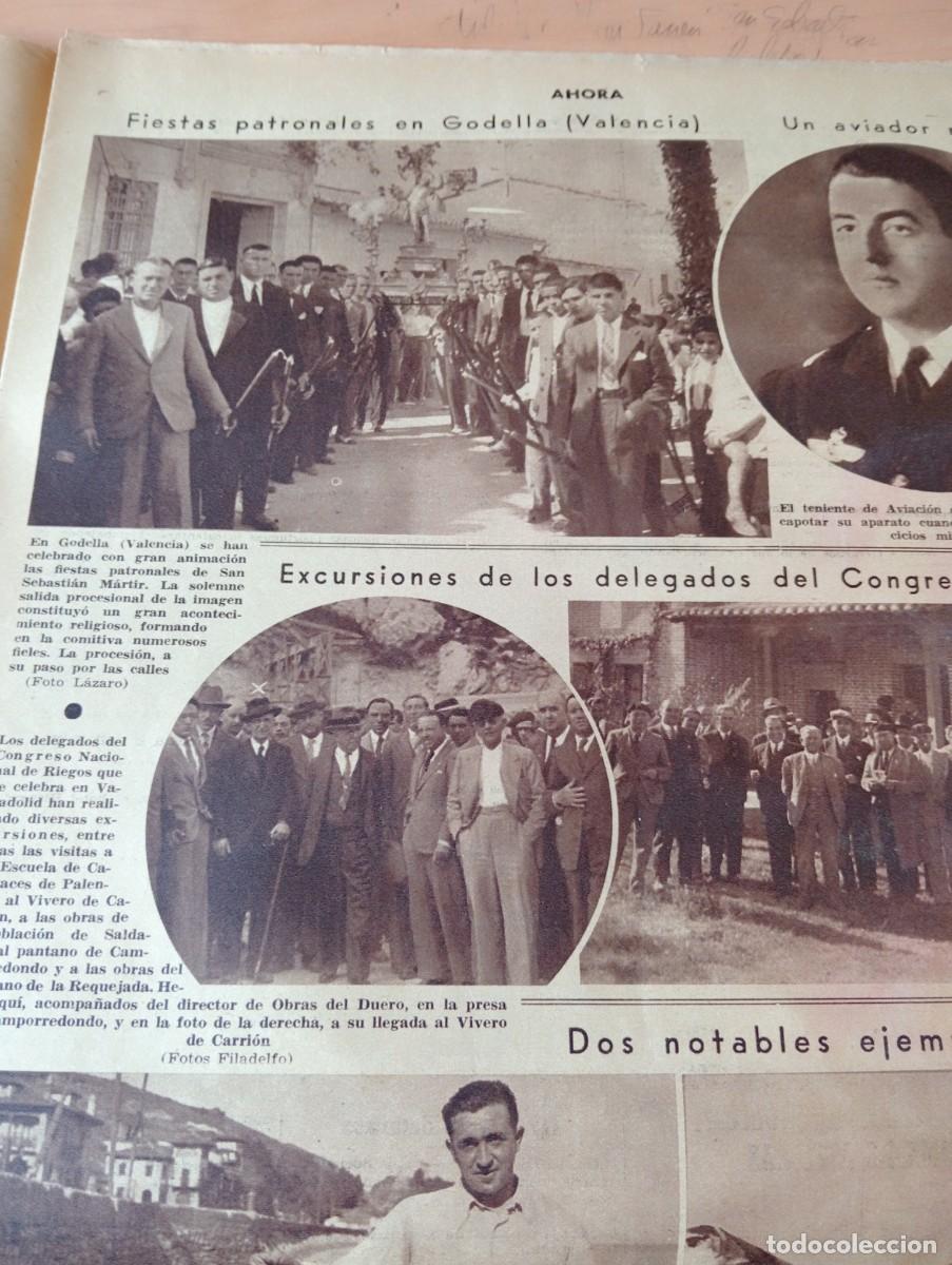 Collection Magazines and Newspapers: PERIODICO A&Ntilde;O 1934 GODELLA VIVERO DE CARRION PENSION PEREZ DE MADRID CAPITAN BARBERAN
