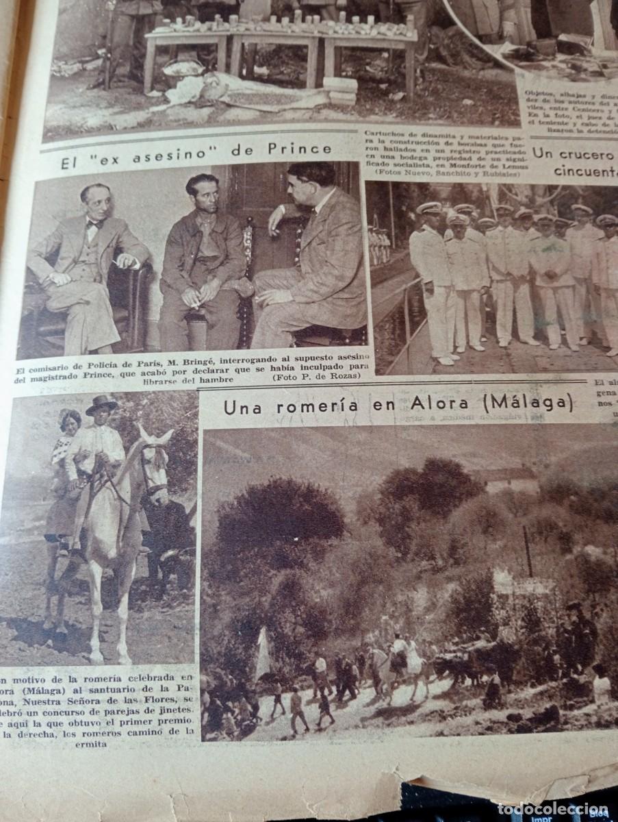 Collection Magazines and Newspapers: PERIODICO A&Ntilde;O 1934 DINAMITA EN MONFORTE DE LEMUS ROMERIA DE ALORA MALAGA