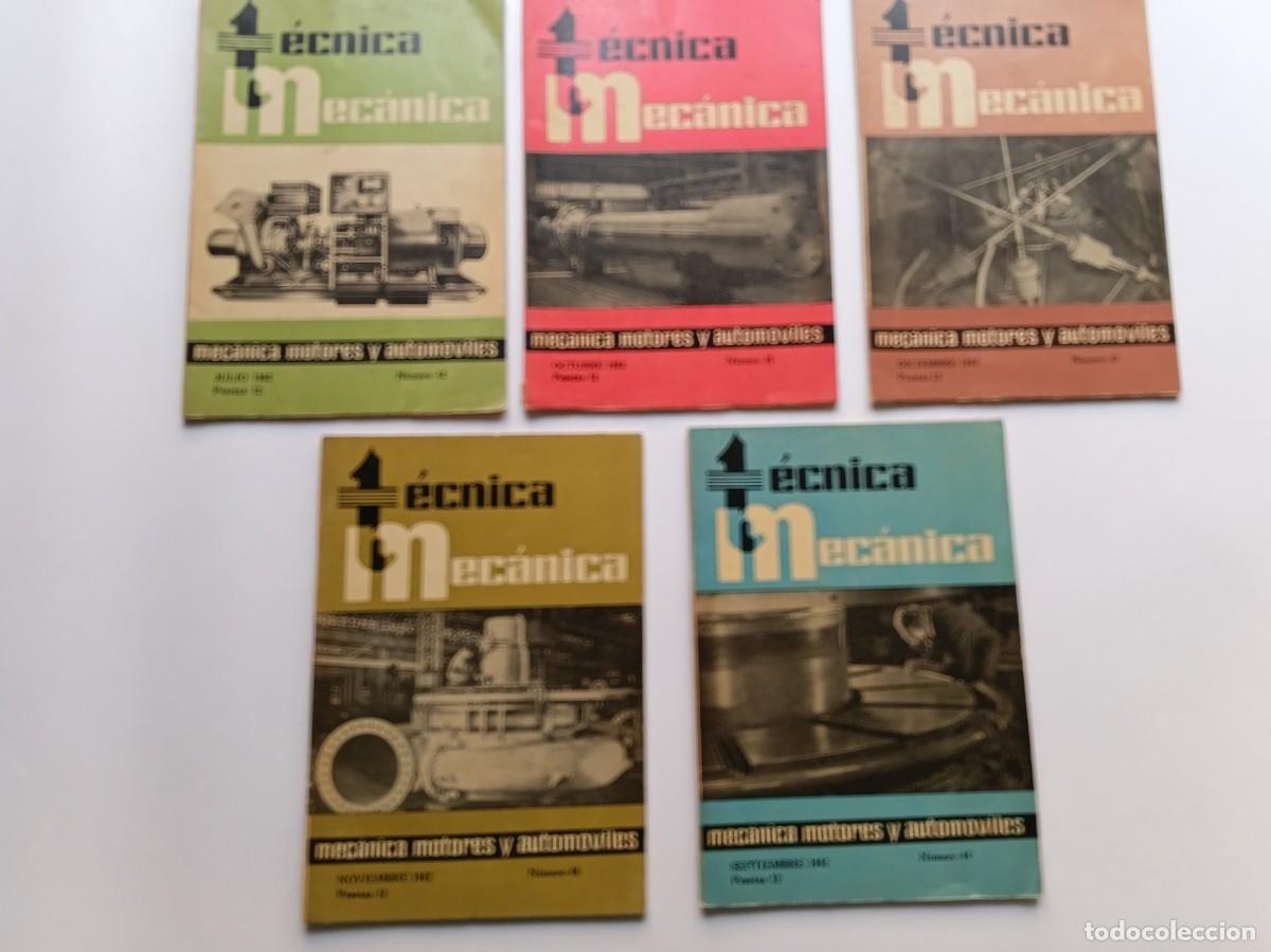 Sammeln von Zeitschriften und Zeitungen: Lote 5 Revistas TECNICA MECANICA .